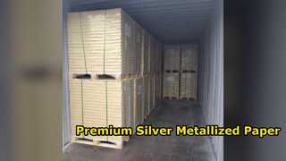 Ασημί Premium Vacuum Metallized Χαρτί για Ετικέτες High End